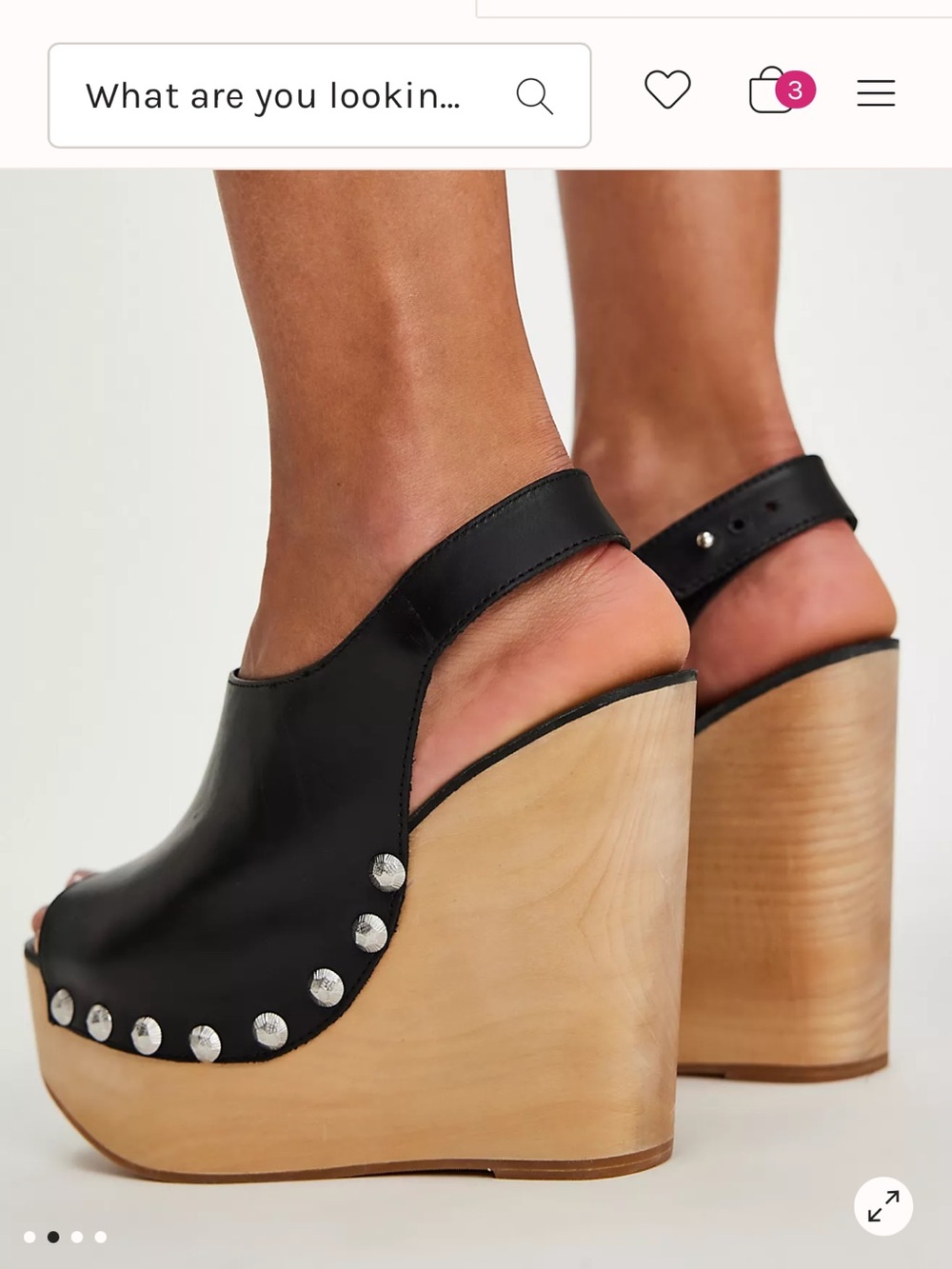 Leather & Wooden Platform Jeffrey Campbell “Snick” Dupe